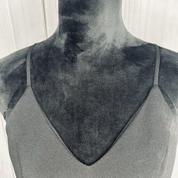 WINDSOR Black 2-Piece Prom Party Evening Gown Sz 3/4 Juniors Lace Back Zip - Picture 4 of 14